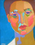 <b>Baby Blue</b>, 2010<br>Oil on canvas, 10x8 inches<br>$625