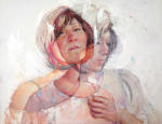 <b>If Only/Never Mind</b>, 2013<br>Pastel, oil and wax on panel, 14x18 inches, 16x20 inches framed<br>$1300