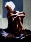 <b>Black Scarf</b>, 2009<br>Oil on canvas, 24x18 inches<br>$1500