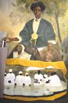 <b>Mother Oba</b>, 2011<br>Acrylic & pastel on paper, 84x56 inches framed<br>$7000