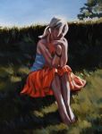 <b>On the Hill</b><br>Oil on Canvas, 20x16<br>$1200