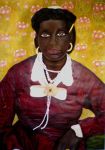 <b>Maudry</b><br>Pastel, Acrylic & Dried Foliage on Paper, 57x41.5, 65x50 inches framed<br>$4400