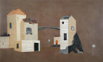 <b>His roots of course were here</b>, 2010<br>Collaged paper, graphite, pastel on paper on panel, 22x36 inches<br><i>sold</i>