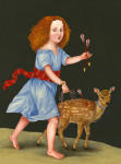 <b>The Runaways</b>, 2011<br>Acrylic and watercolor on panel, 40x30 inches<br><i>sold</i>