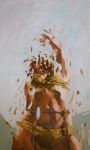<b>My Body is a Cage</b>, 2010<br>Acrylic on board, 40x24 inches<br><i>sold</i>