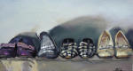 <b>Going Out</b>, 2011<br>Oil on panel, 13x24 inches<br>$1200