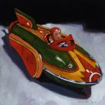 <b>Rocket Boy</b>, 2008<br>Oil on canvas, 12x12 inches<br>$650