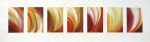 <b>Fractured I by Jan Heaton</b>, 2008<br>Watercolor, 5x25.5 image, 14x38 inches framed<br>$1000