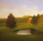 <b>Little Barn</b><br>Pastel, 8x8 image, 16x16 inches framed<br><i>sold</i>