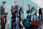 <b>Desires of Human Resources II</b>, 2010<br>Acrylic on board, 40x60 inches<br>$3000