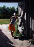 <b>In the Frame</b>, 2009<br>Oil on canvas, 40x30 inches<br>$2800