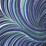 <b>Deruta XXV</b>, 2011<br>Watercolor on paper, 22x22 image, 30x30 inches framed<br>$3000