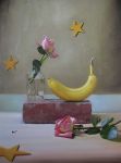 <b>Sleeping on the Edge of the World</b>, 2010<br>Oil on canvas, 40x30 inches<br>$2100