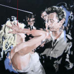 <b>The Great Showdown</b>, 2012<br>Acrylic on canvas, 40x40 inches<br>$2600