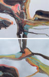 <b>Brazos River II</b>, 2011<br>Watercolor on pintura board, 38x24 inches<br>$1800