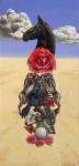 <b>Succession by Amy Guidry</b>, 2012<br>Acrylic on canvas, 12x6 inches<br><i>sold</i>
