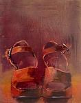 <b>Velvet Platforms</b>, 2011<br>Oil on panel, 10x8 inches<br>$500