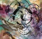 <b>Dreamy</b>, 2010<br>Mixed Media, 5x5 inches<br>$300