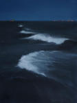 <b>Night Surf</b>, 2011<br>Oil on panel, 12x9 inches<br>$1050