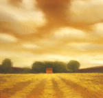 <b>Furrows</b><br>Pastel, 8x8 image, 16x16 inches framed<br>$850