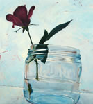 Red Rose in Jar