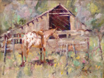 <b>Appalosa</b>, 2013<br>Oil on panel, 12x16 inches<br>$1800
