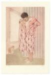 <b>The Robe</b>, 2010<br>drypoint and aquatint on copper over woodcut, 30x23 inches framed<br>$900