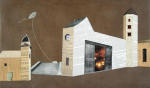 <b>It's influence is unlimited</b>, 2010<br>Collaged paper, graphite, pastel on paper on panel, 19x32 inches<br><i>sold</i>