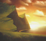 <b>Island</b><br>Pastel, 18x20 image, 26x28 inches framed<br>$2400