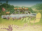 Six Nervous Monkeys on a Dead Car