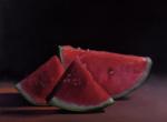 <b>Watermelons</b>, 2011<br>Oil on panel, 9x12 inches<br><i>sold</i>