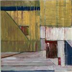 <b>Side Door by Sharon Kyle Kuhn</b>, 2008<br>Oil on Panel, 24x24 inches, 26x26 framed<br>$800