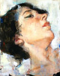 <b>Girl Incited</b>, 2012<br>Pastel, oil and wax on cradled hardboard panel, 10x8 inches<br>$750