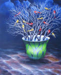 <b>Water Water Everywhere</b>, 2010<br>Acrylic on Canvas, 24x20 inches<br>$3350