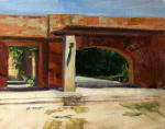 <b>Archway</b>, 2010<br>Oil on panel, 11x14 image, 16x19 inches framed<br>$800