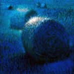 Blue Haybales