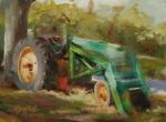 <b>Green Tractor</b>, 2011<br>Oil on canvas, 6x8 inches<br>$450