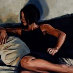 <b>Little Black Dress</b>, 2008<br>Oil, 18x18 inches<br>$1500