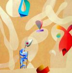 <b>Kolibri</b>, 2009<br>Acrylic on canvas, 66x66 inches<br>$8500