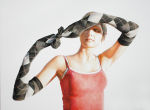 <b>Dimly Obscured by an ongoing revelation</b>, 2010<br>Watercolor on clayboard, 22x30 inches<br><i>sold</i>