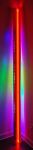 <b>Eight Foot Red by Anne Ashley</b>, 2009<br>Cast acrylic, rare luminous tube, electrical components, 98x5x3 inches<br><i>sold</i>