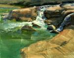 <b>Falls of the Cove</b>, 2011<br>Oil on panel, 11x14 inches<br>$800