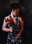 <b>Out of the Black</b>, 2010<br>Oil on canvas, 24x18 inches<br>$1600