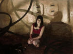 <b>What Casey Found There</b><br>Oil on canvas, 30x40 inches<br>$2400