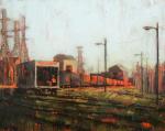 <b>And you will be the setting sun</b>, 2010<br>Oil on panel, 24x30 inches<br><i>sold</i>