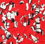 <b>History of War II</b><br>Acrylic on board, 10x10 inches<br>$900