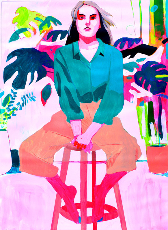 Woman on a Stool