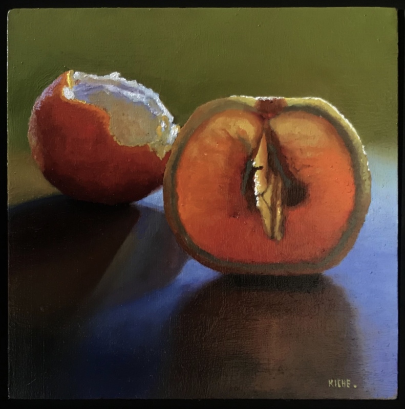 Citrus in dark, cool shadow