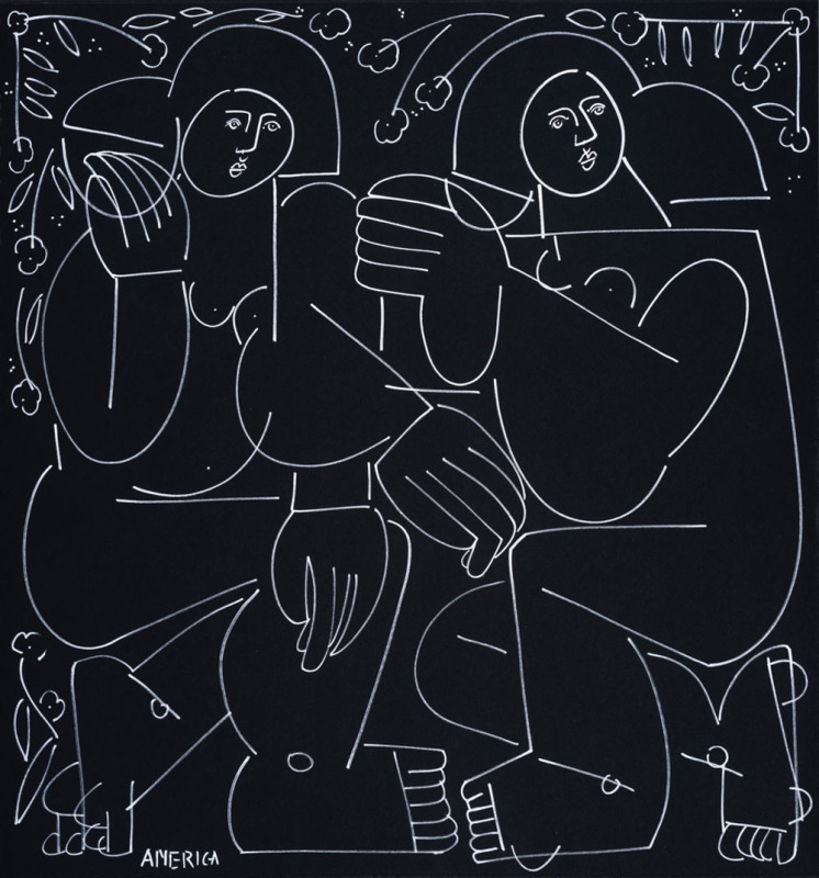 Two women in conversation