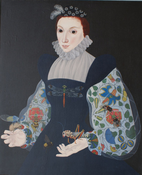 Lady with Insects